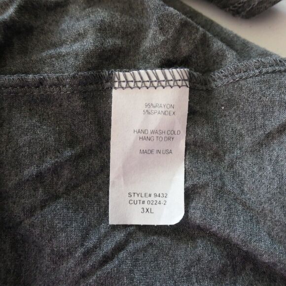 Cool Melon Cardigan Women 3XL Gray Floral Stretch Waterfall Hem Lightweight Boho - Picture 10 of 10